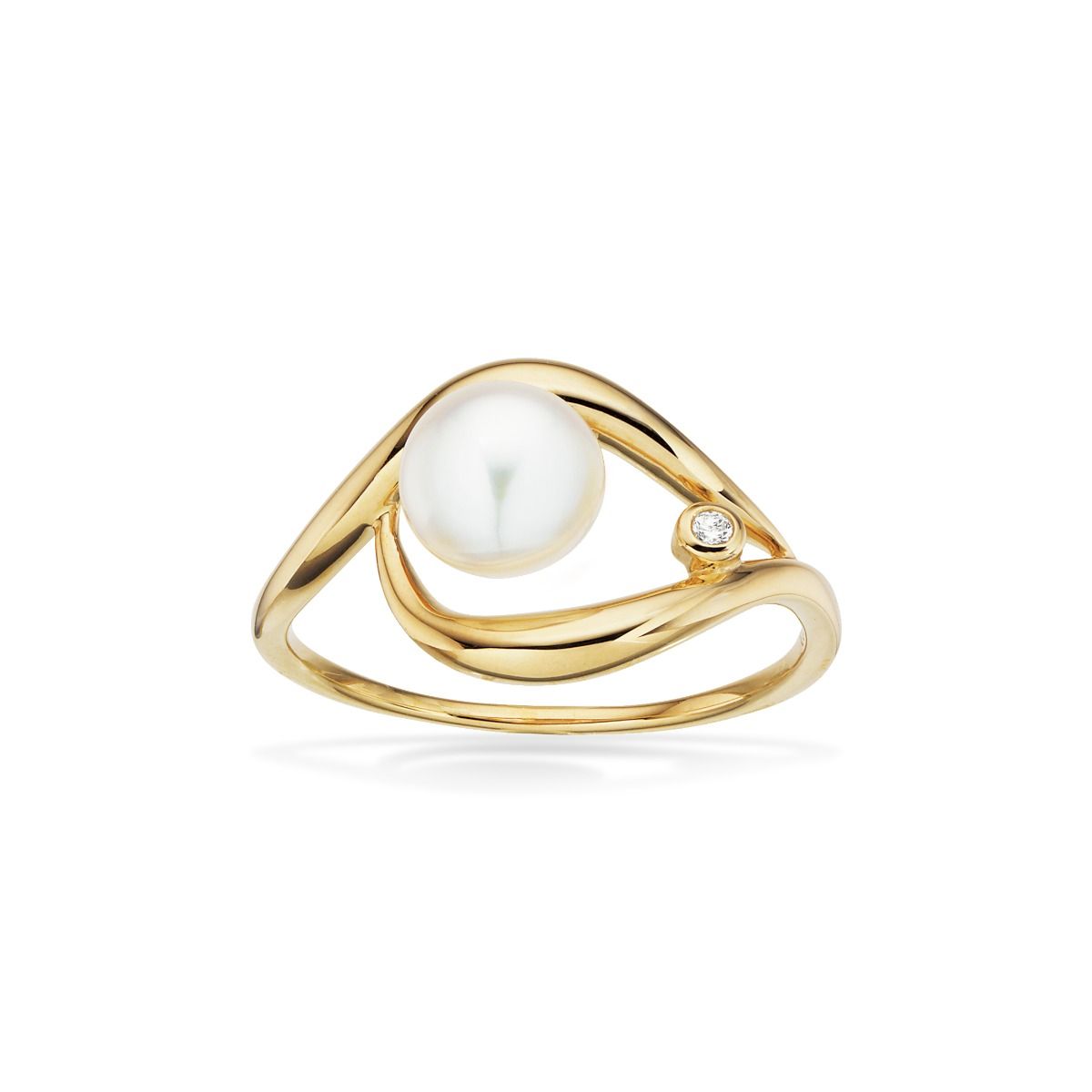 RING FKP./CUBIC ZIR. 8 KT.