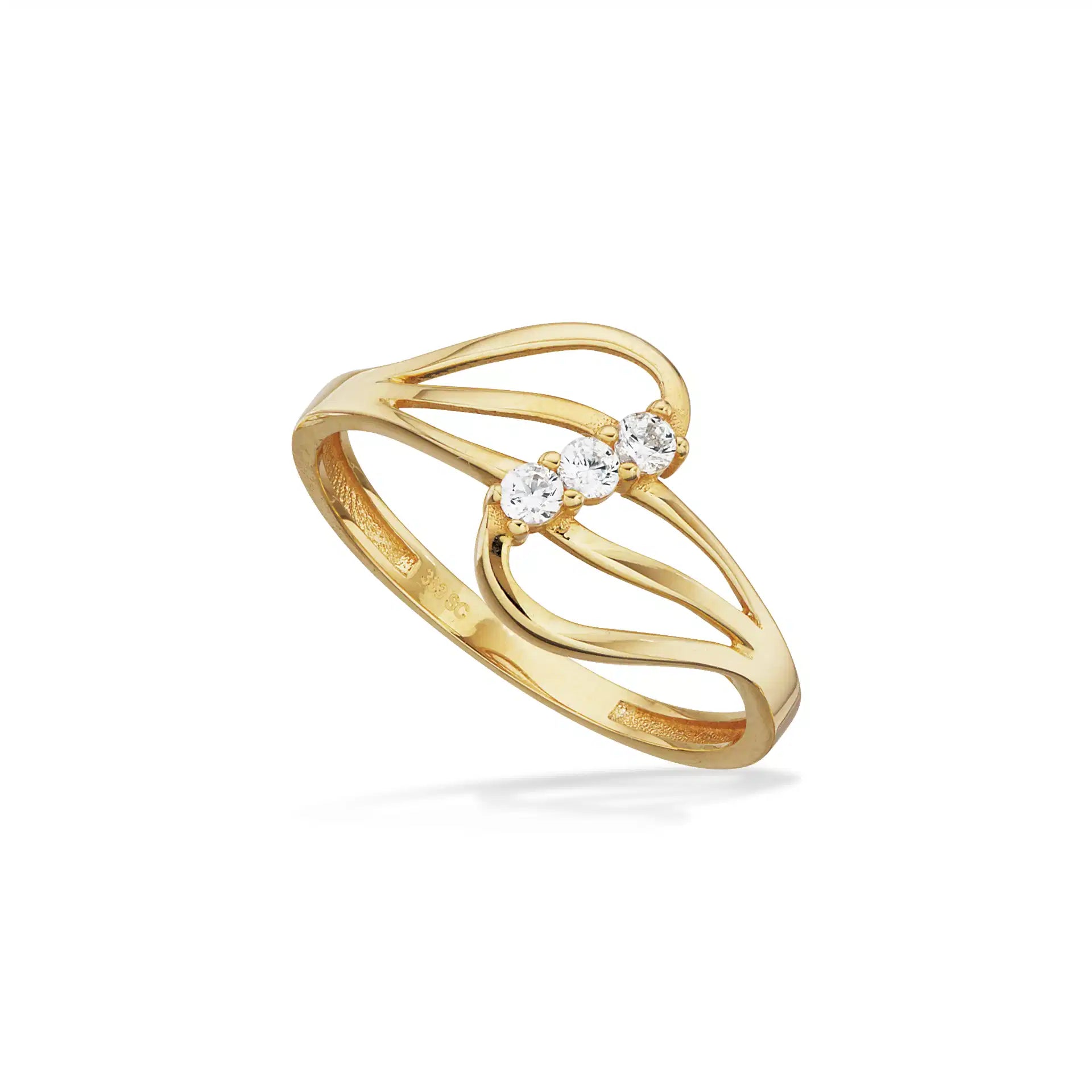 RING CUBIC ZIR. 8 KT.