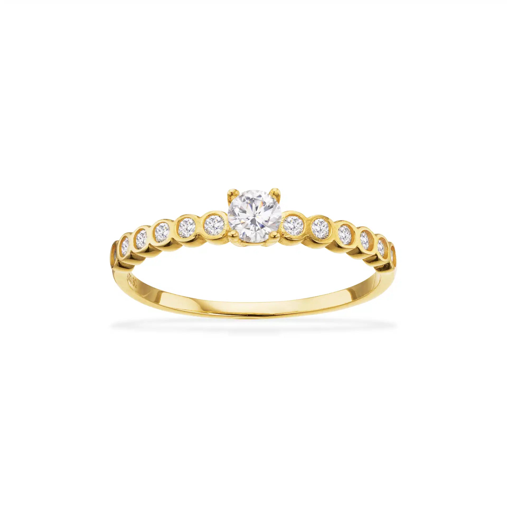 RING CUBIC ZIR. 8 KT.