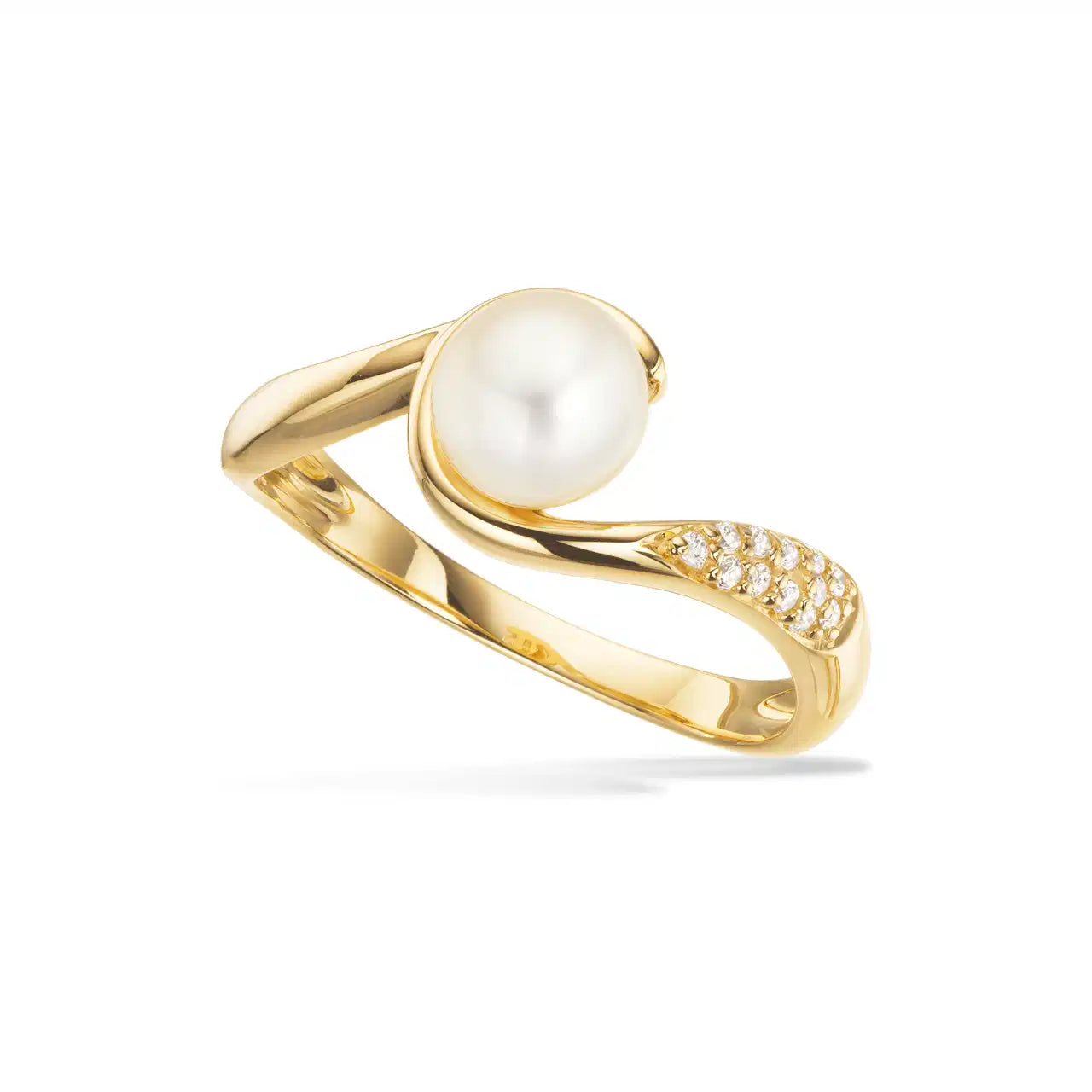 RING FKP./CUBIC ZIR. 8 KT.
