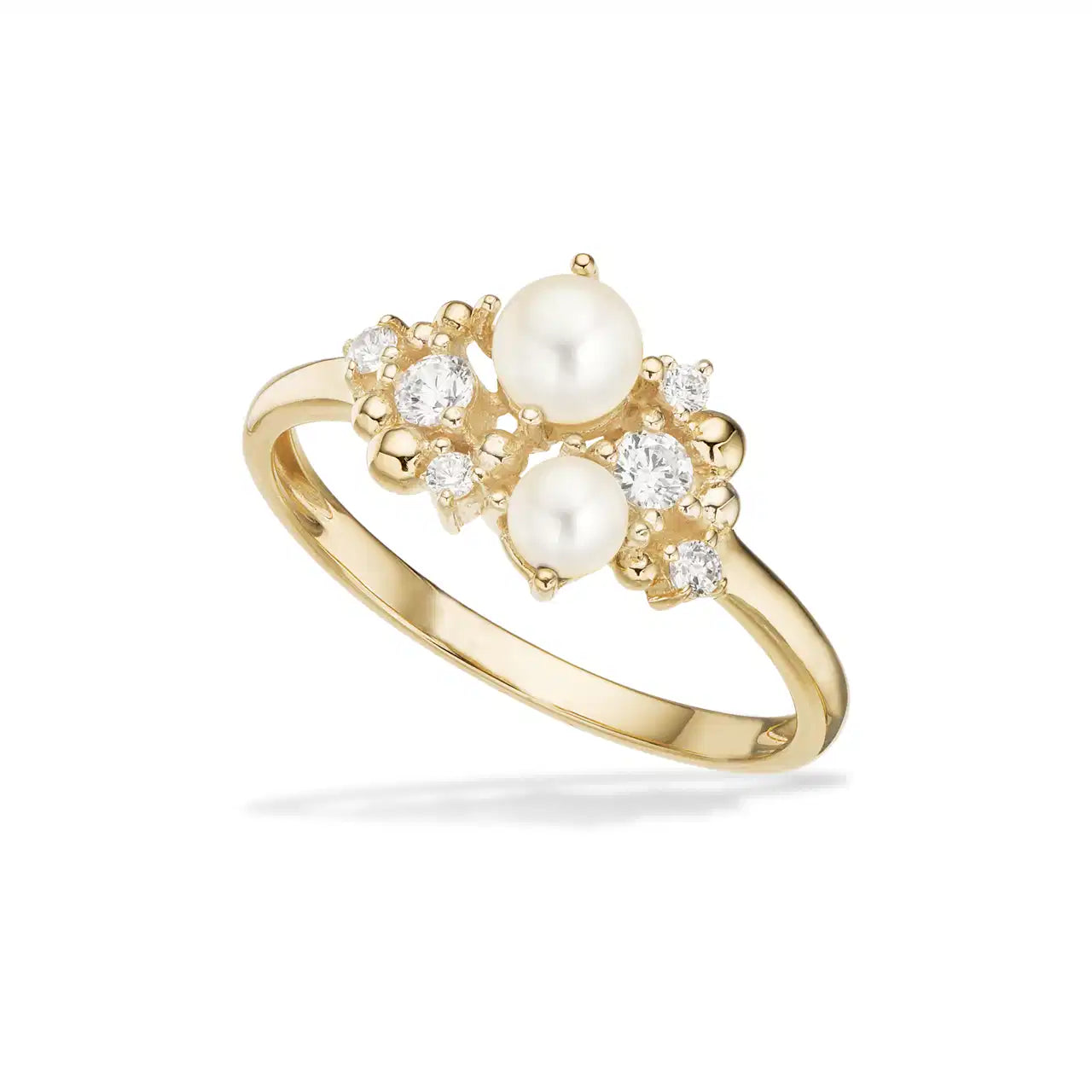 RING FKP./CUBIC ZIR. 8 KT.