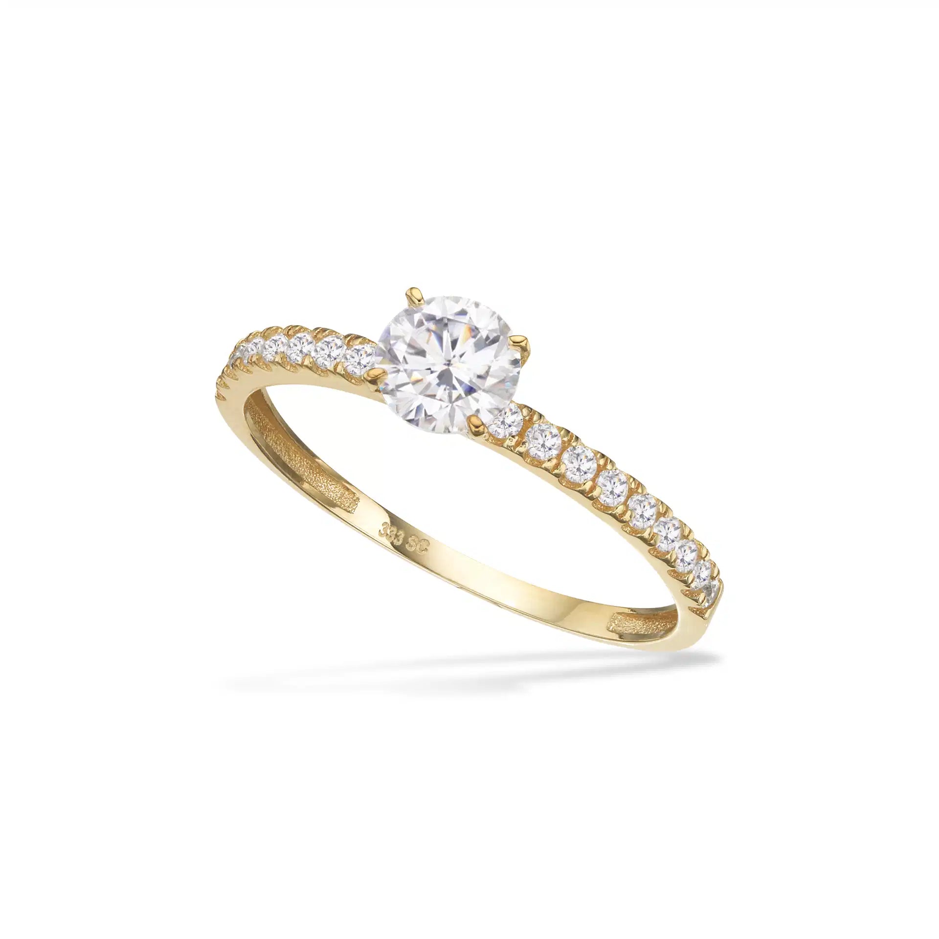 RING CUBIC ZIR. 8 KT.