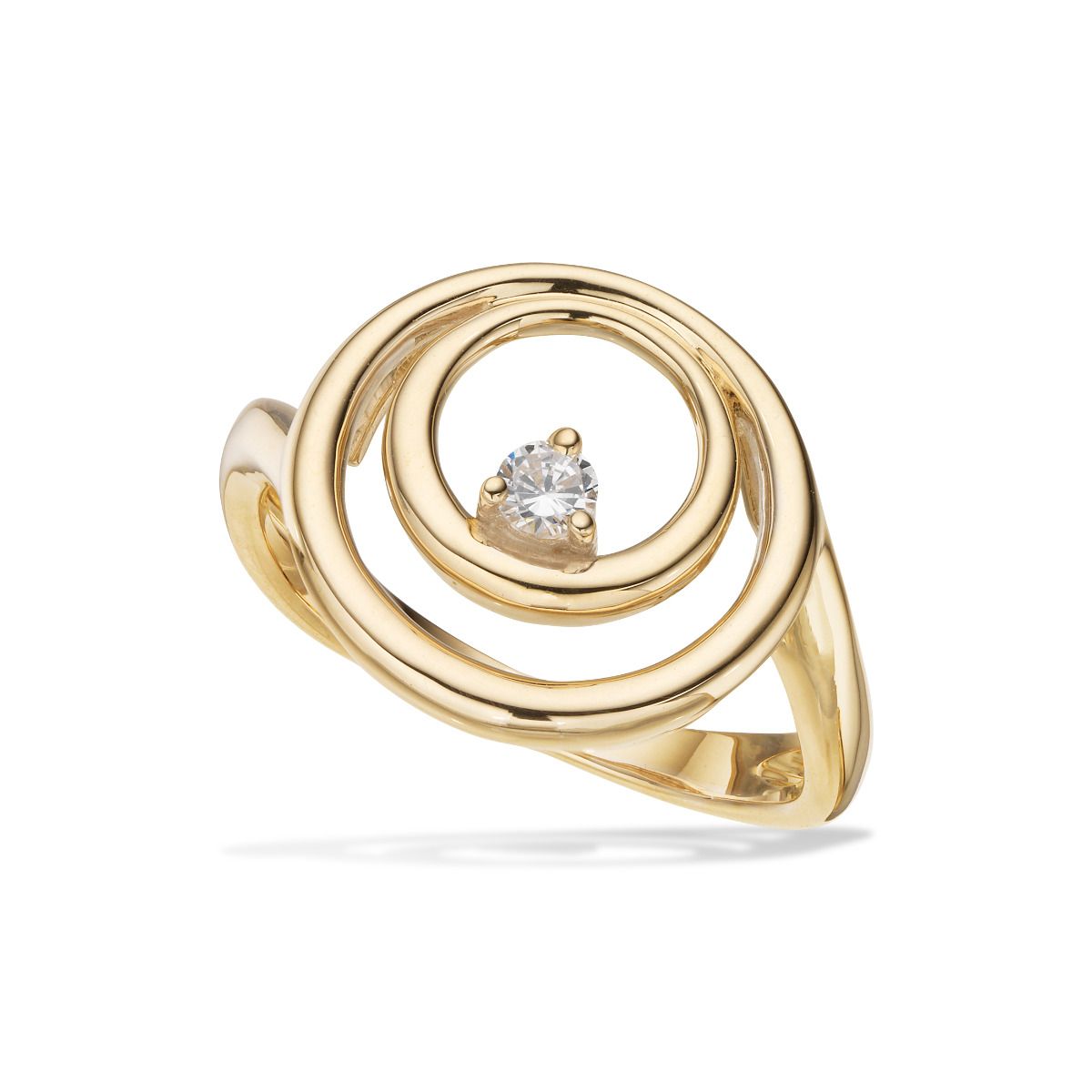 RING CUBIC ZIR. 8 KT.