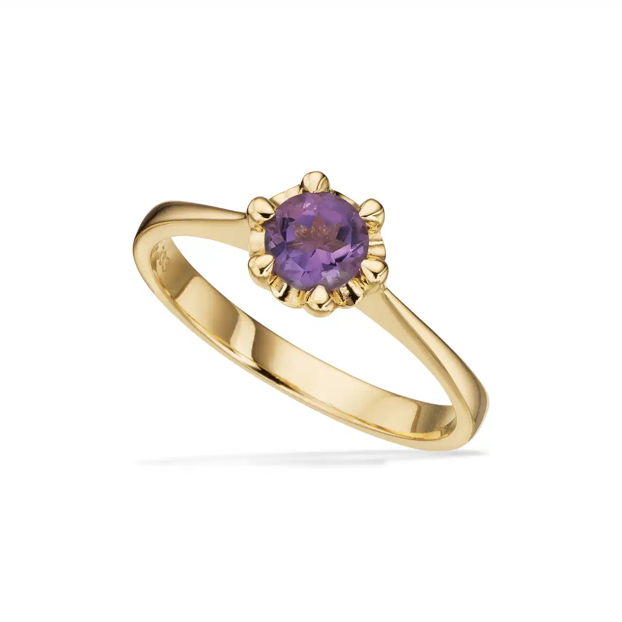 RING AMETYST 8 KT.