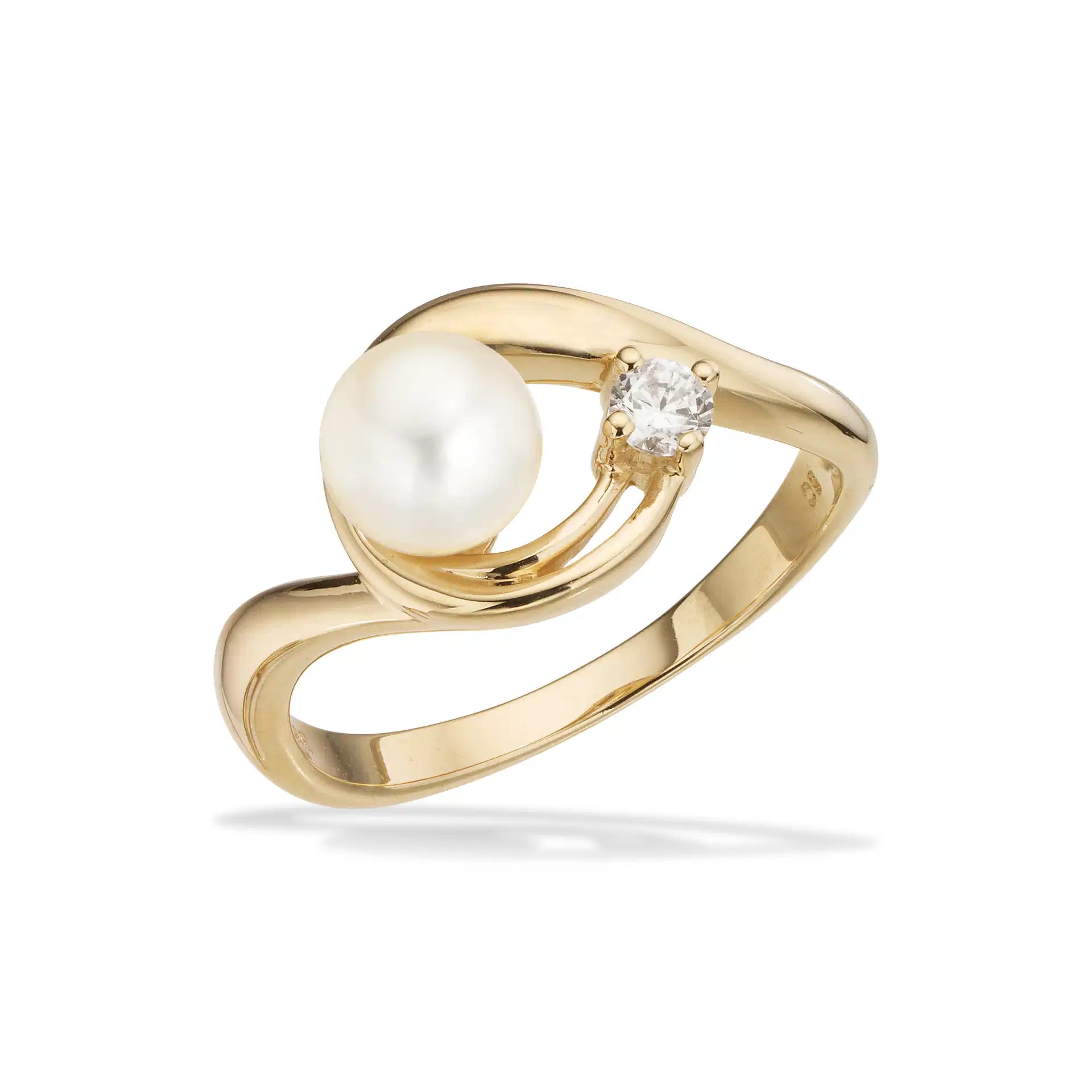 RING FKP./CUBIC ZIR. 8 KT.