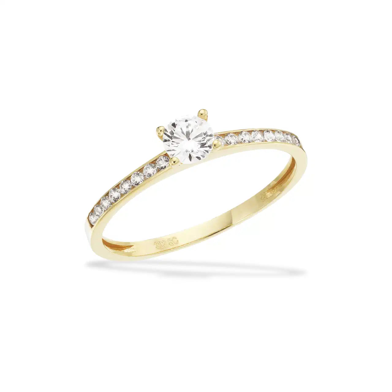 RING CUBIC ZIR. 8 KT.