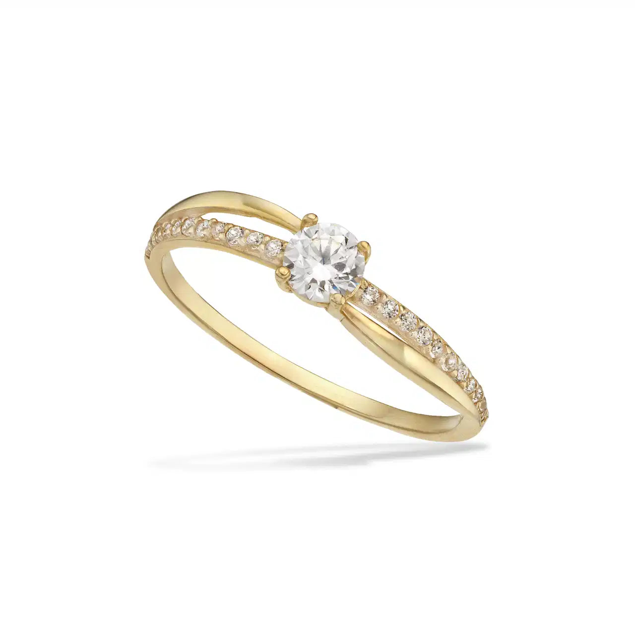 RING CUBIC ZIR. 8 KT.