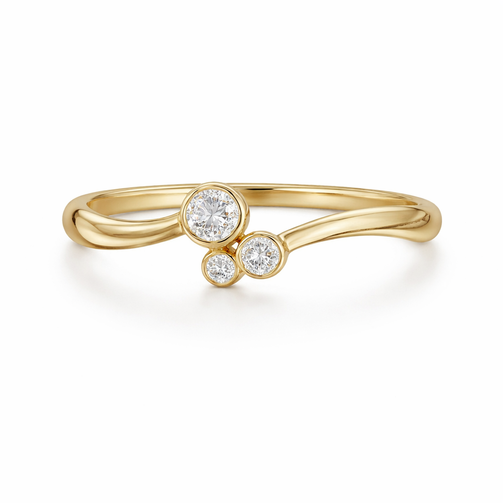 RING CUBIC ZIR. 8 KT.