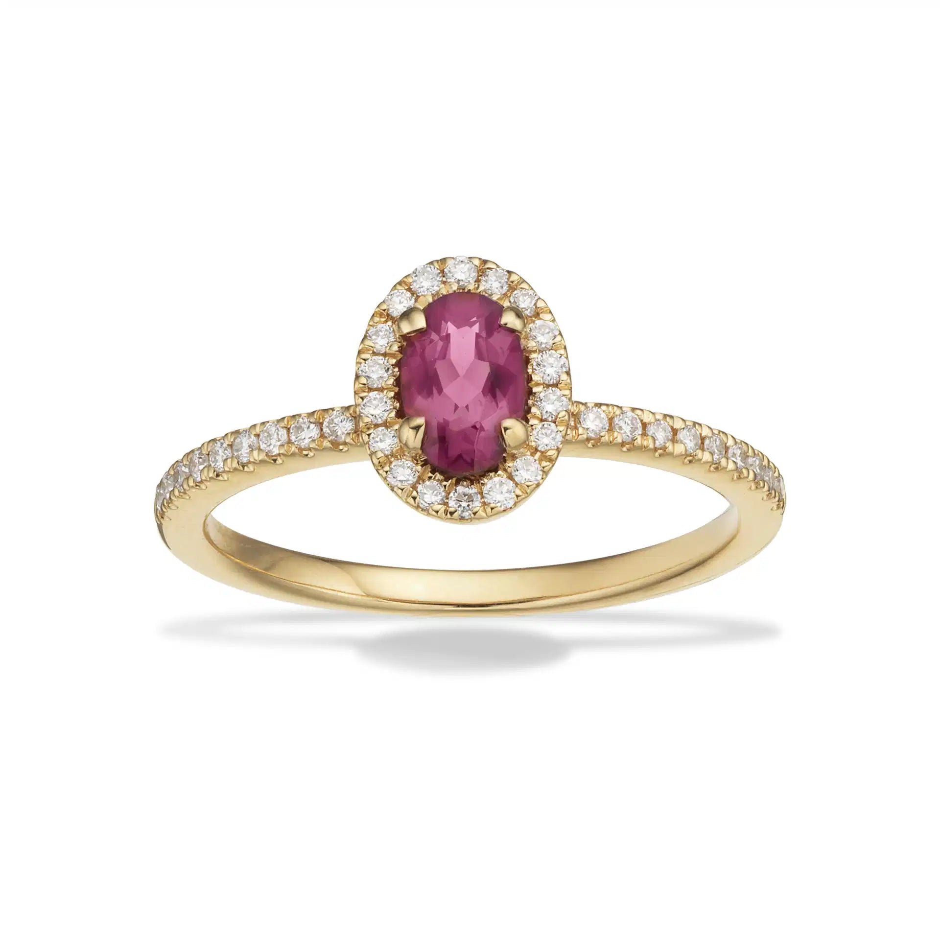 DIANA RING ROSET 0,17 H-W/SI-TURMALIN 14 KT