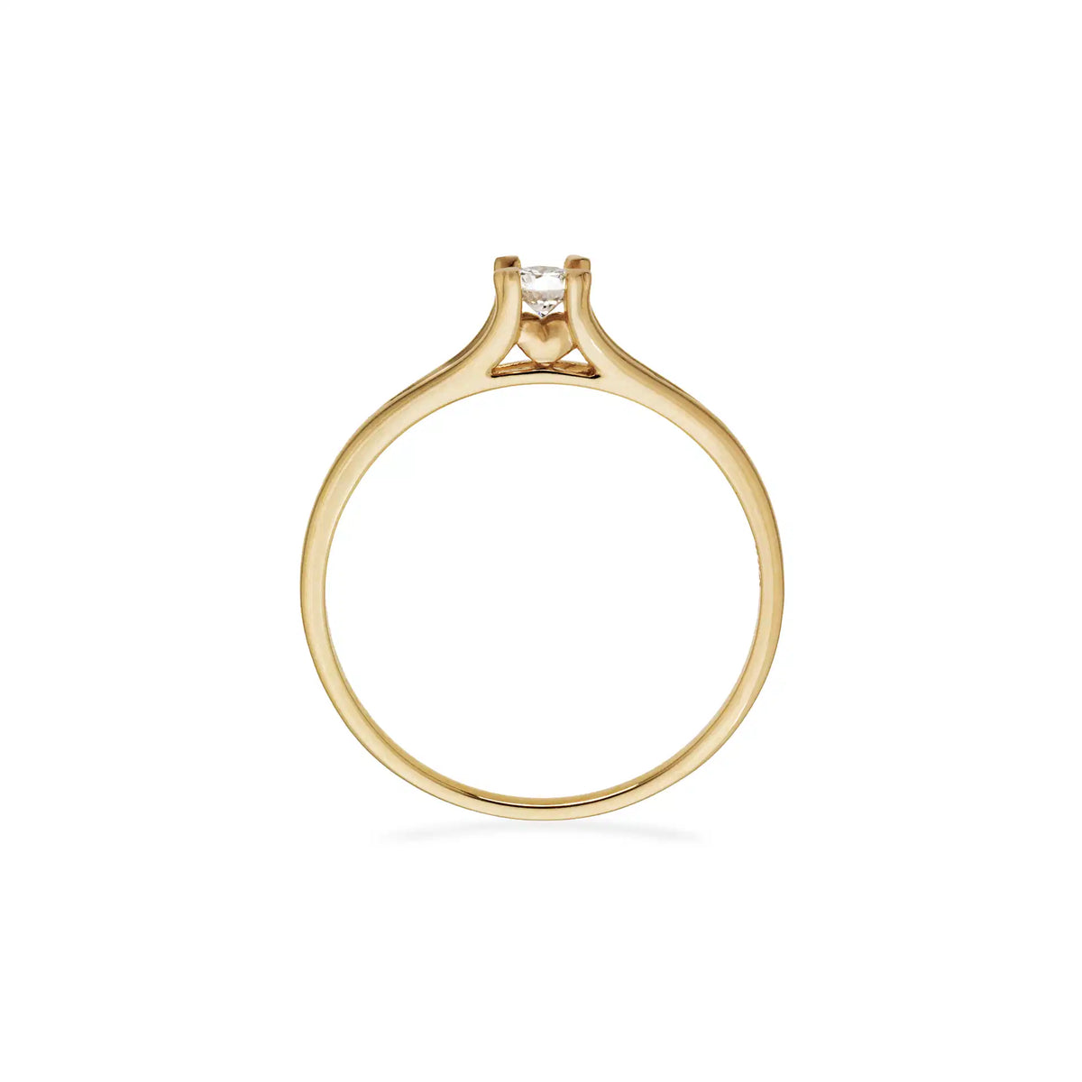 RING M. HJERTE GRABBER 0,10 H-W/P1 8 KT