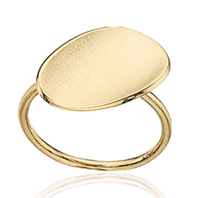 SCROUPLES FORGYLDT SØLV RING