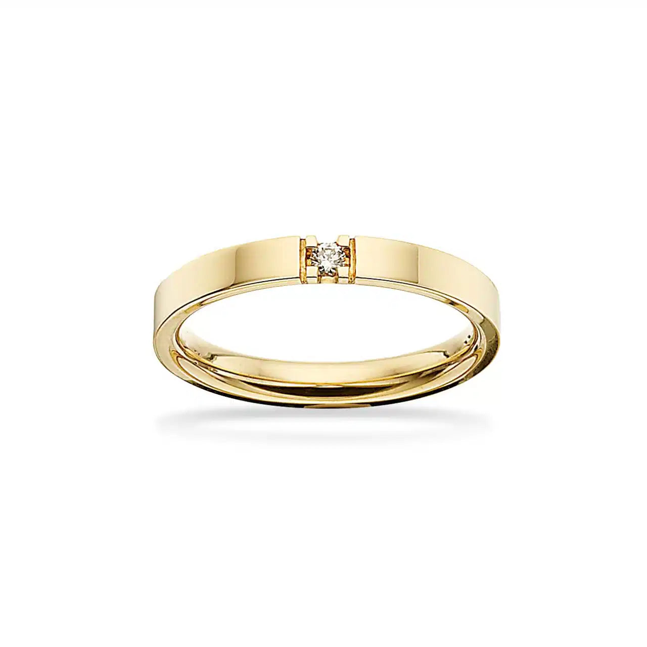 GRACE RING 14 KT.RD 1X0,04 H-W/SI