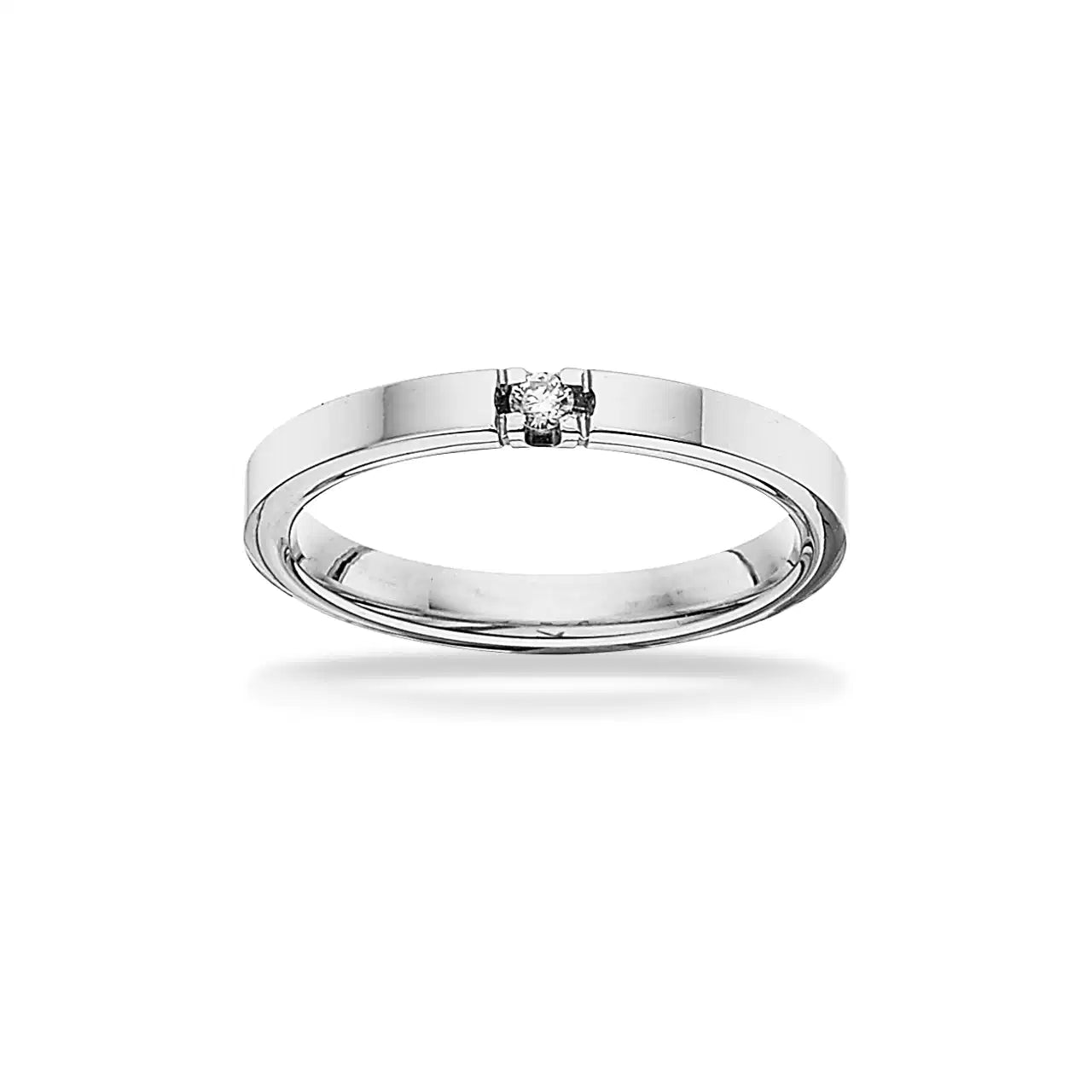 GRACE RING 14KT.HV. 1X0.04 H-W/SI