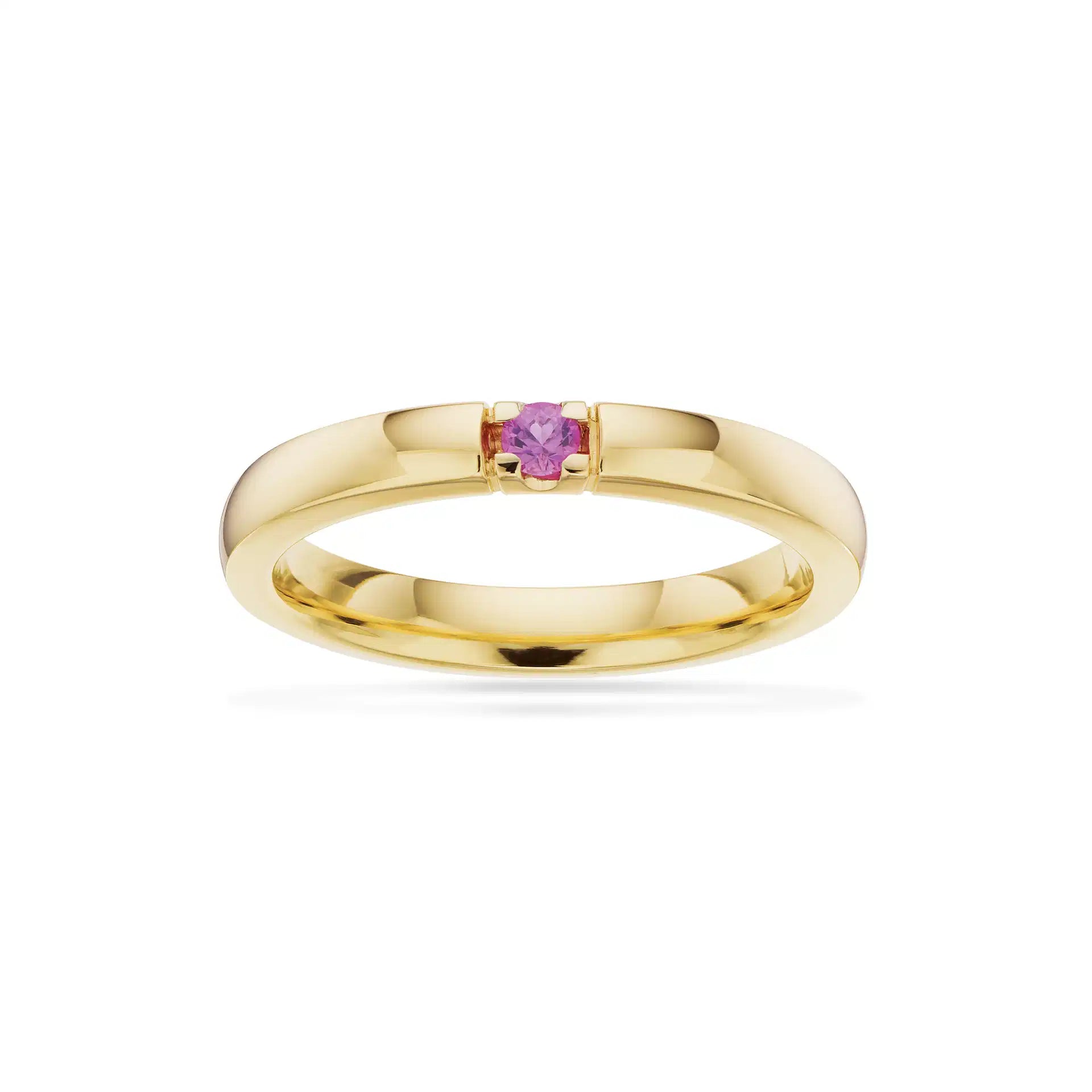 GRACE RING 14 KT. RD. 1X0,07 PINK SAFIR