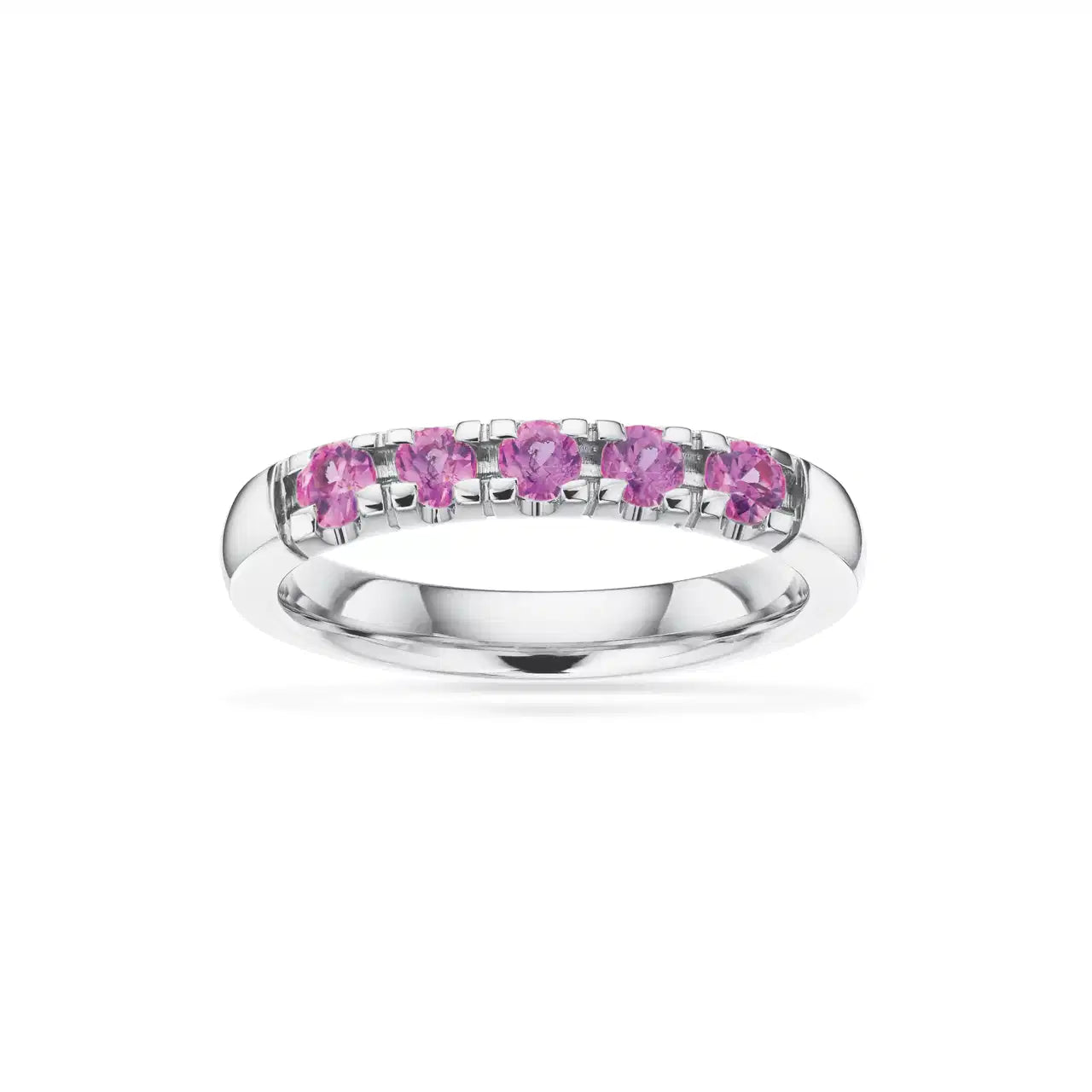 GRACE RING 14 KT. HV. 5X0,07 PINK SAFIR