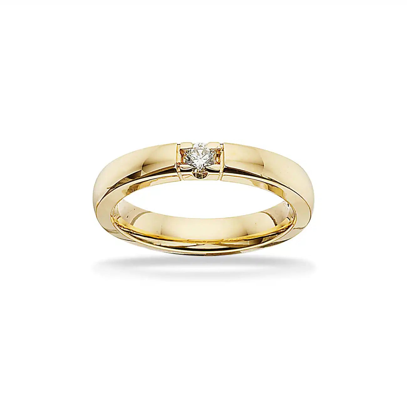 GRACE RING 14 KT RD 1X0,11 H-W/SI