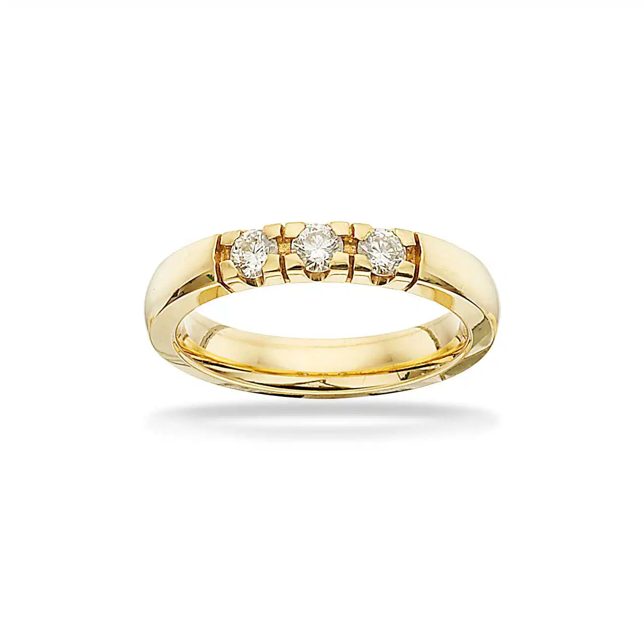 GRACE RING 14 KT RD 3X0,11 H-W/SI