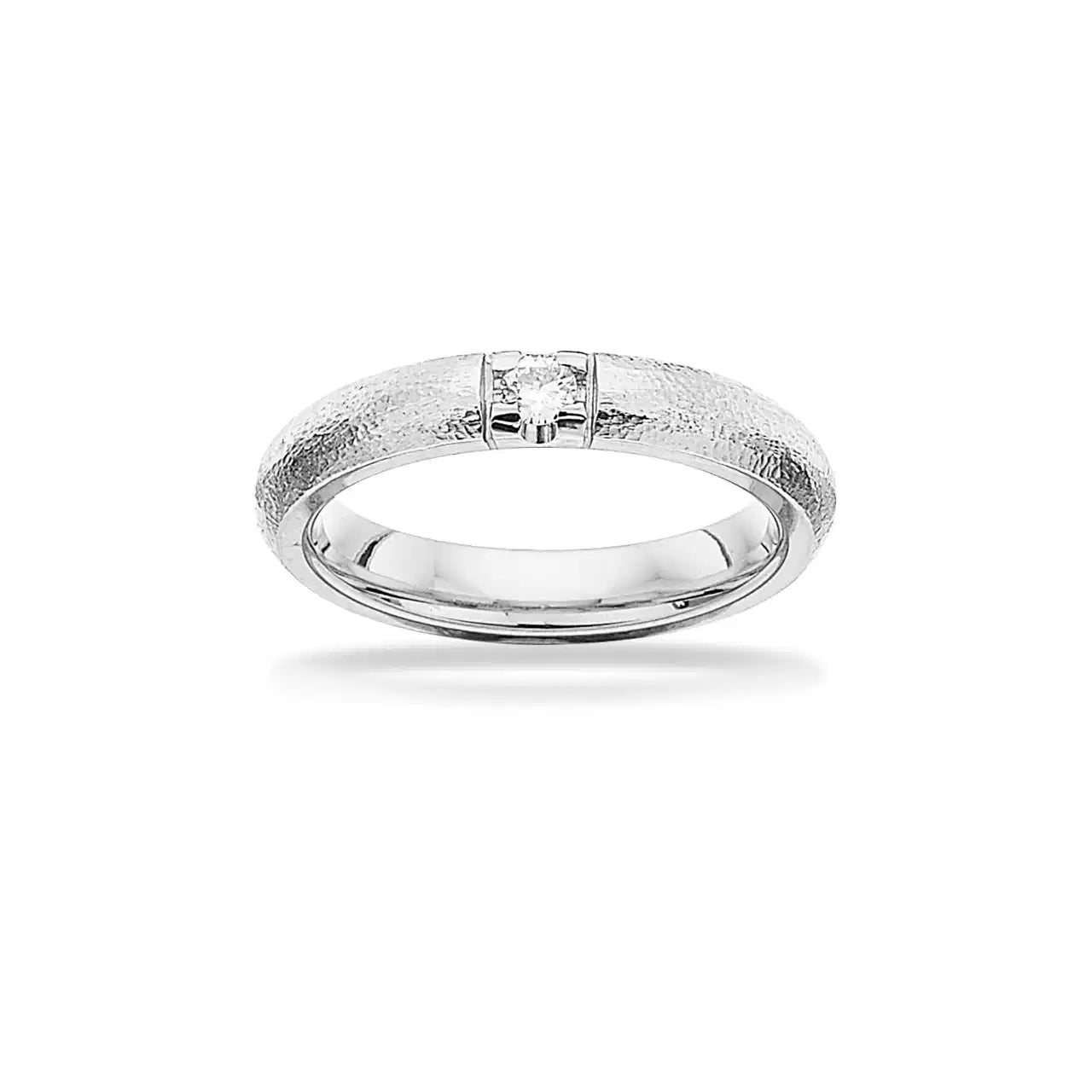 GRACE RING RUSTIK 14 KT. HV. 1X0,09 H-W/SI