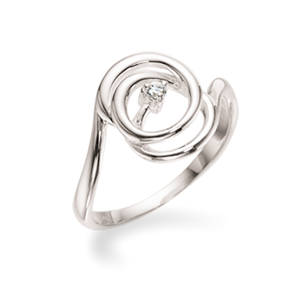 RING CUBIC ZIR. SØLV