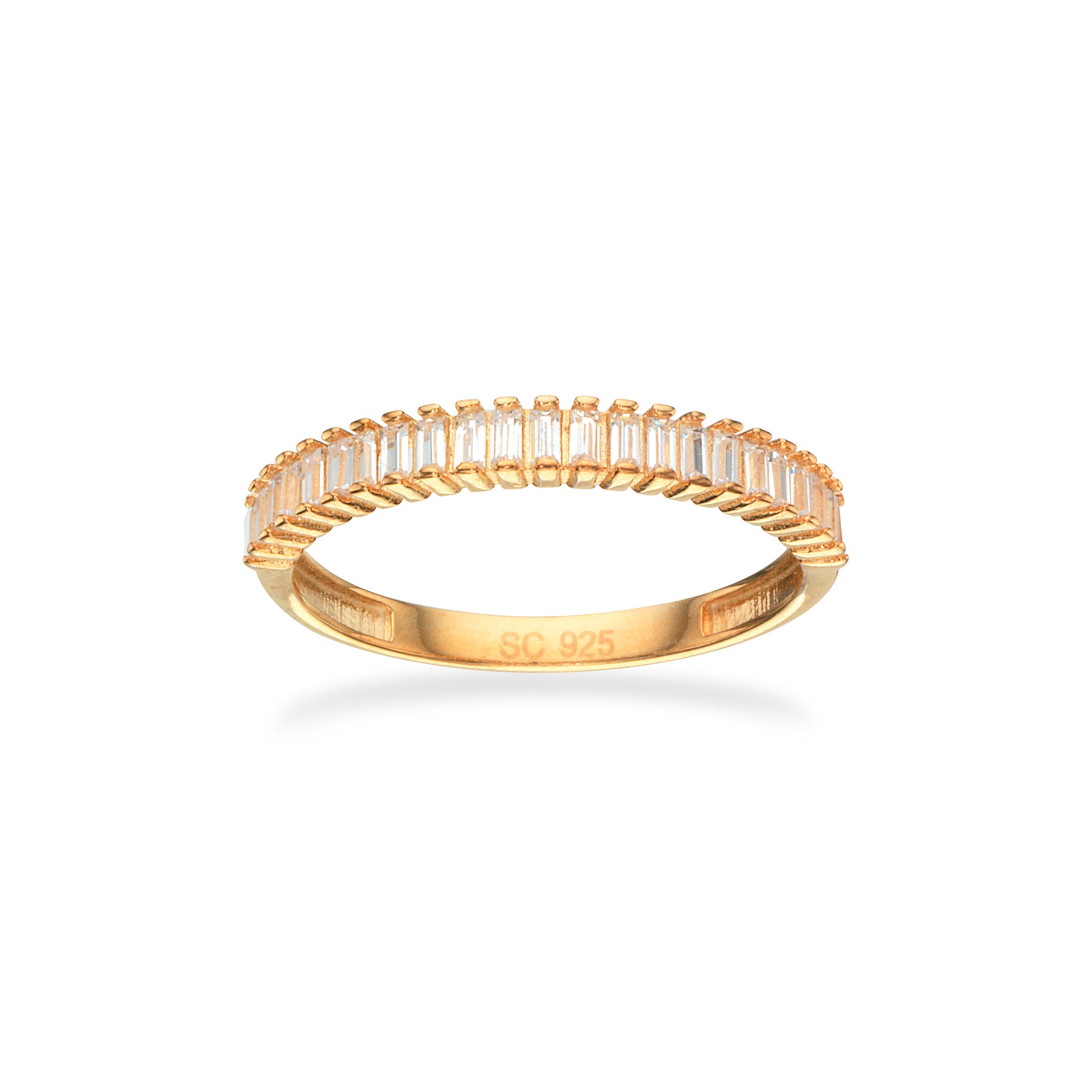 SOHO RING BAGUETTE CUBIC ZIR. SØLV FG.