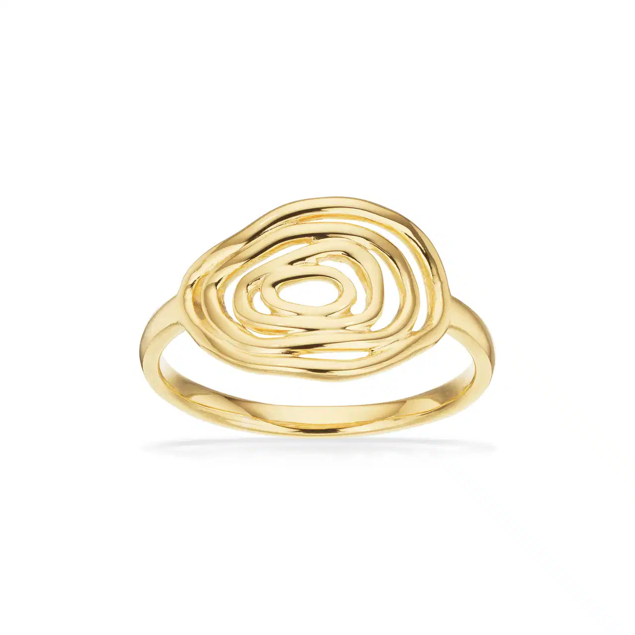 RING SØLV FORGYLDT