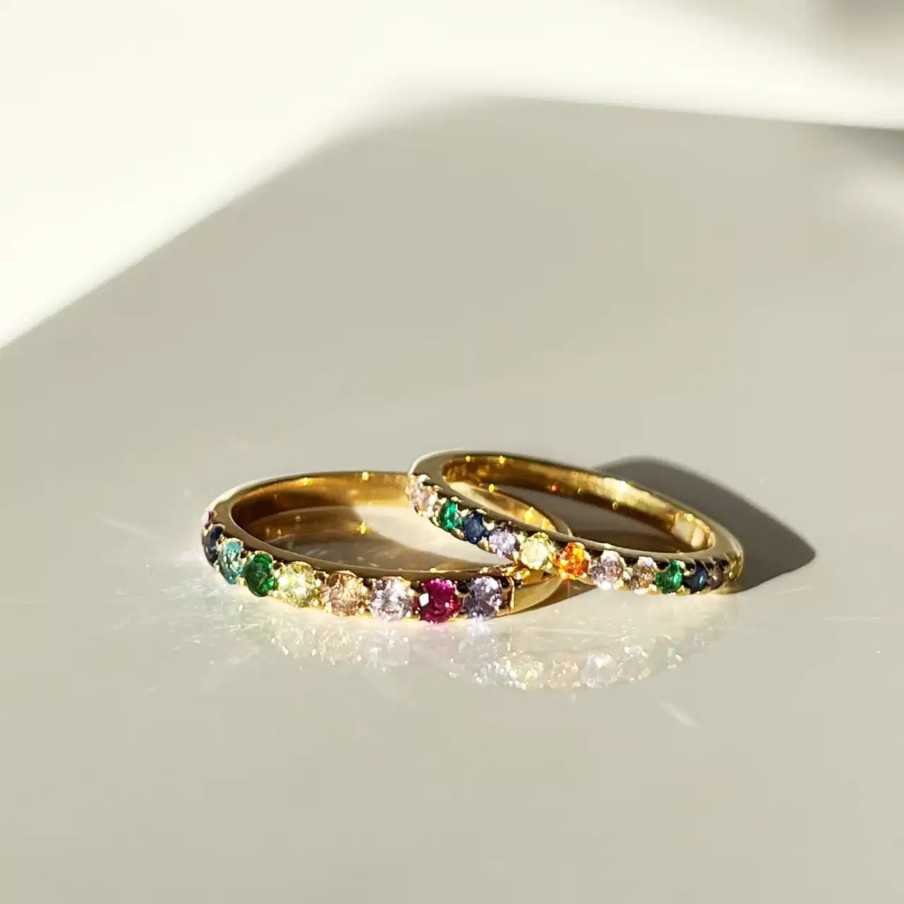 SOHO RING RAINBOW CUBIC ZIR. SØLV FG.
