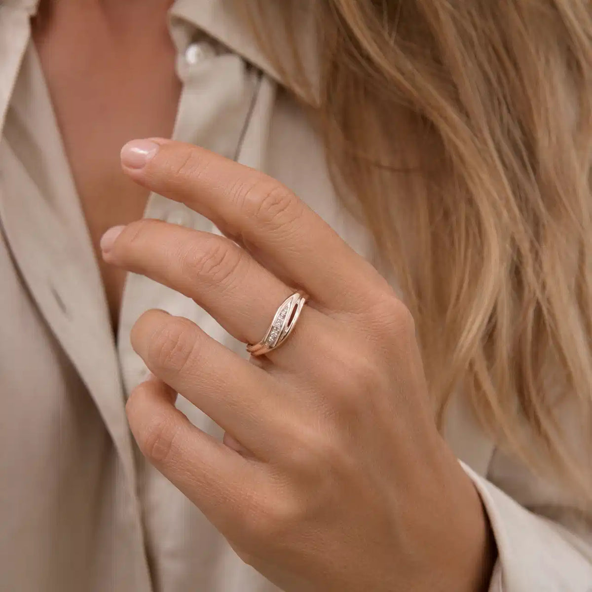 SOHO RING CUBIC ZIR. SØLV RH.
