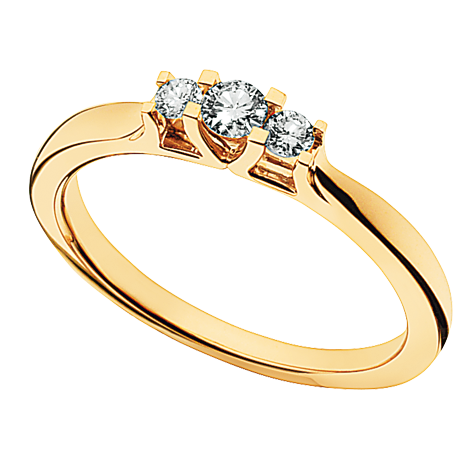 Zoya Ring 0,18 ct. i 14 Karat Guld fra Scrouples 7525,18