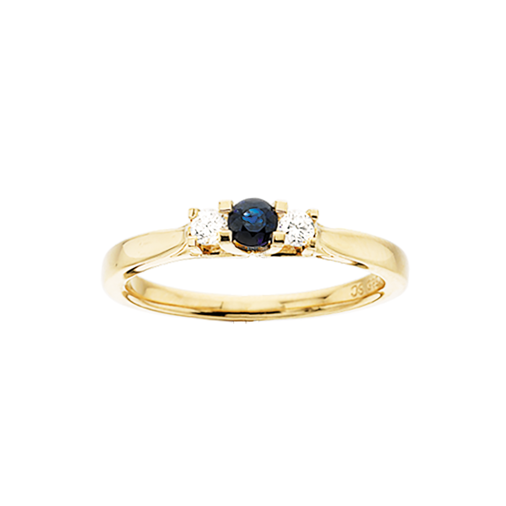 ZOYA RING 0,11 H-W/SI 14 KT SAFIR 0,24