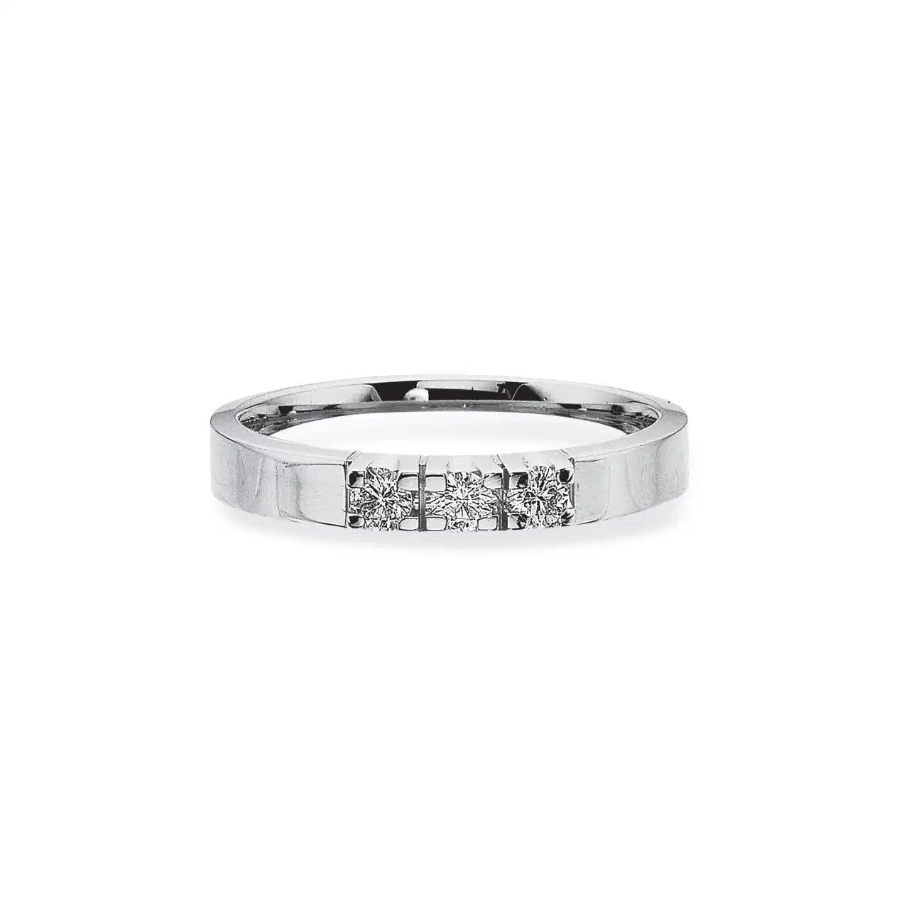 GRACE RING M/GR.14 KT.HV.3X0,07 H-W/SI