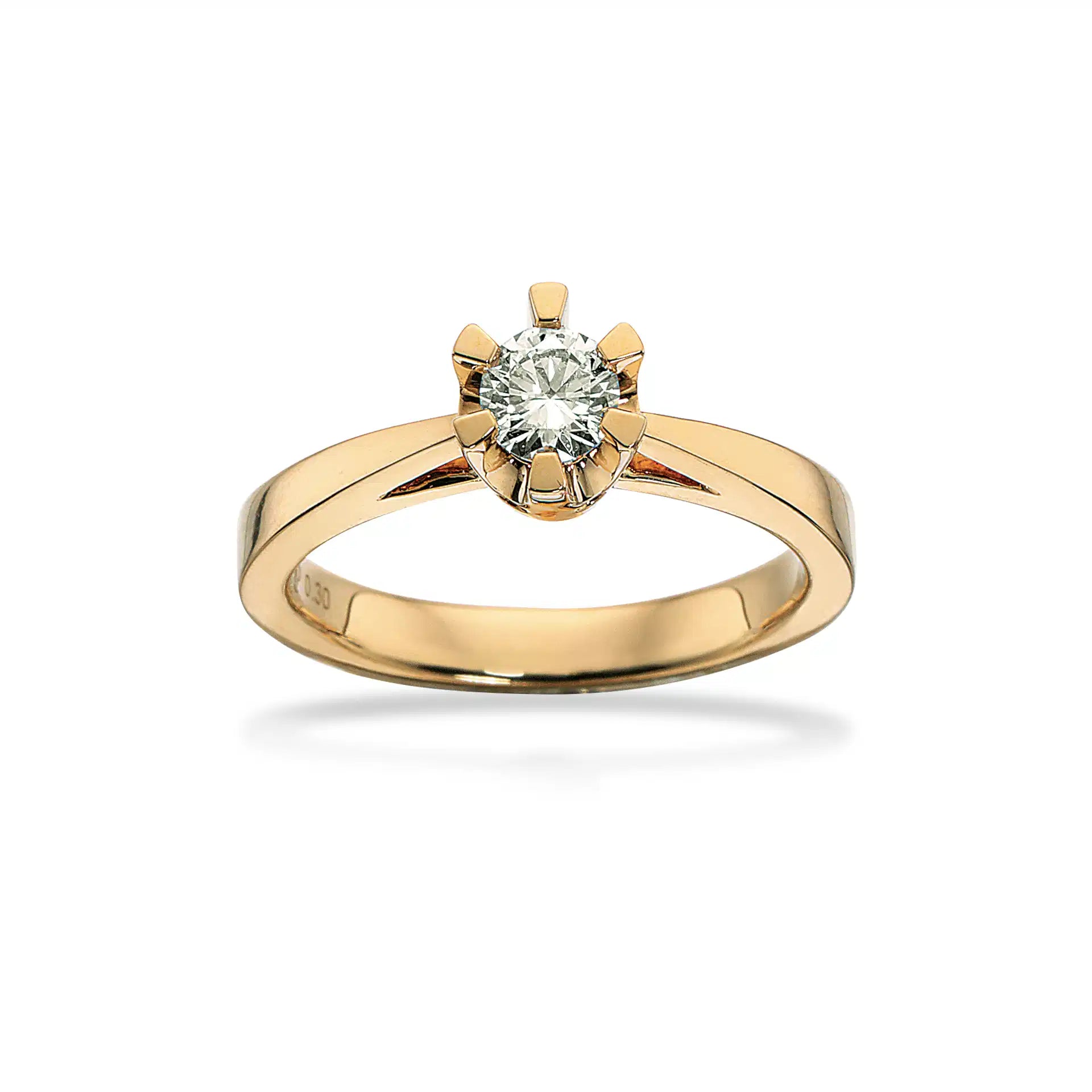 14KT RING PRINSESSE 0,30 W.VVS