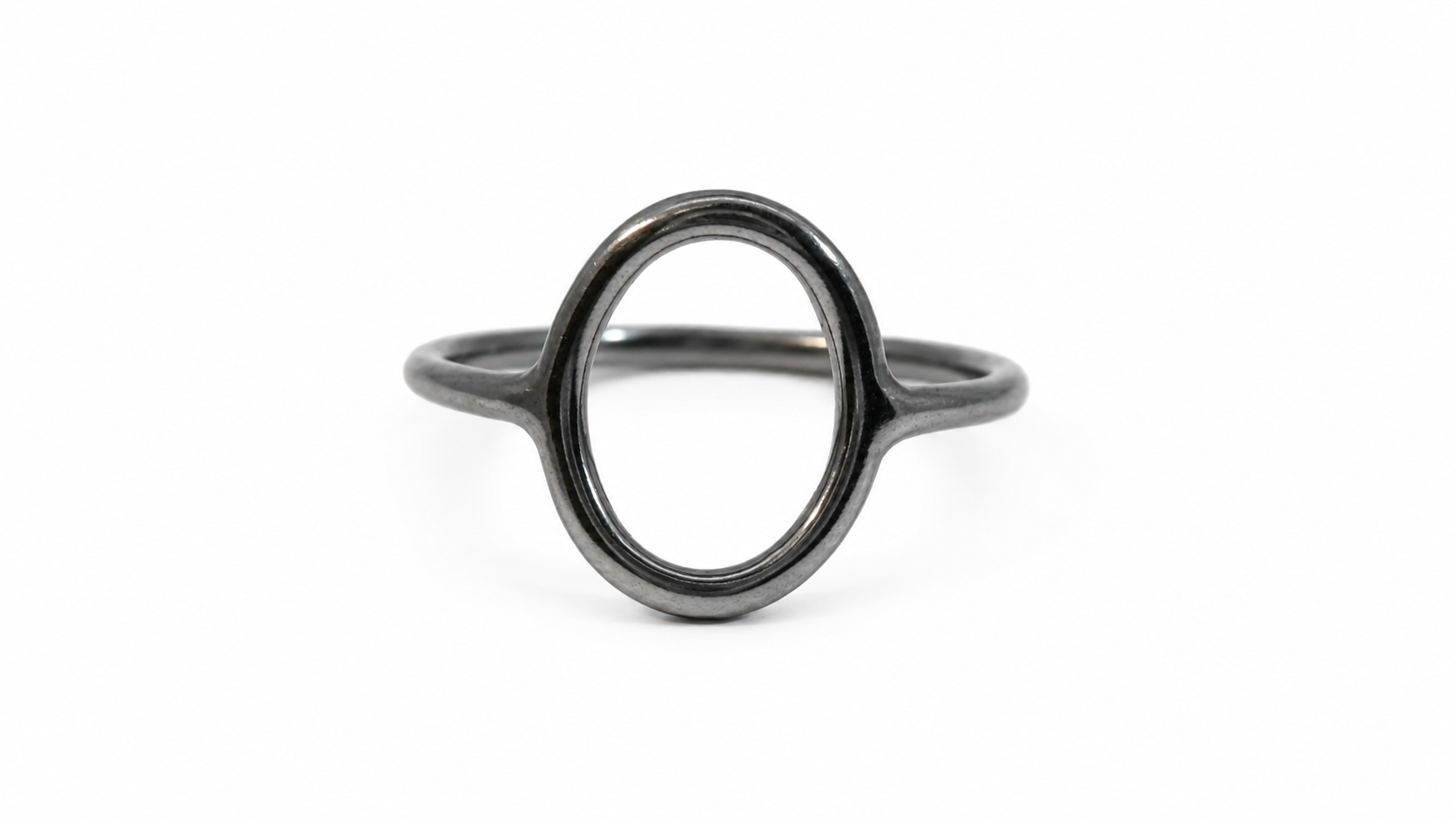 SØLV/OX RING OVAL