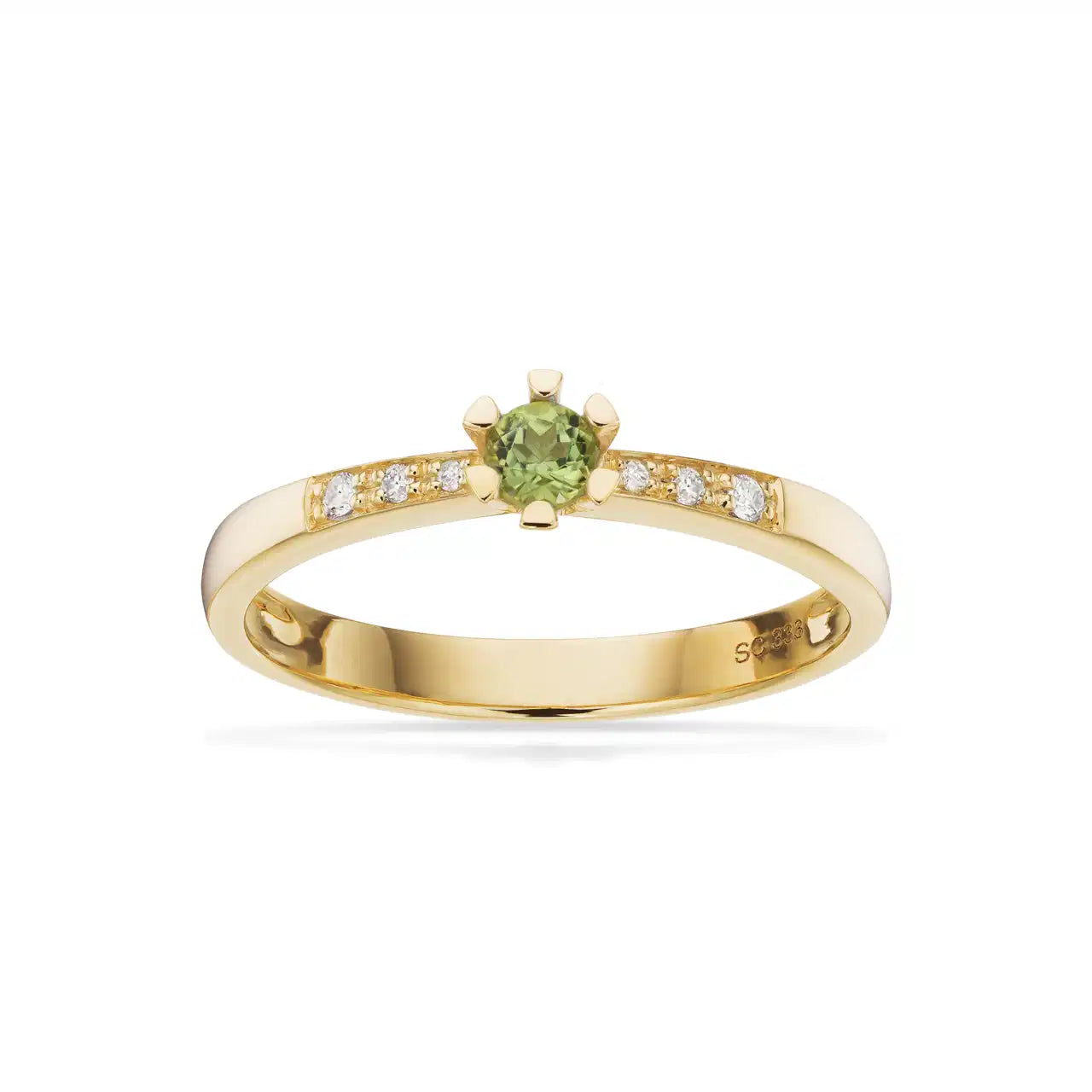 VIDA DARLING RING 0,10 PERIDOT+0,04H-W/P