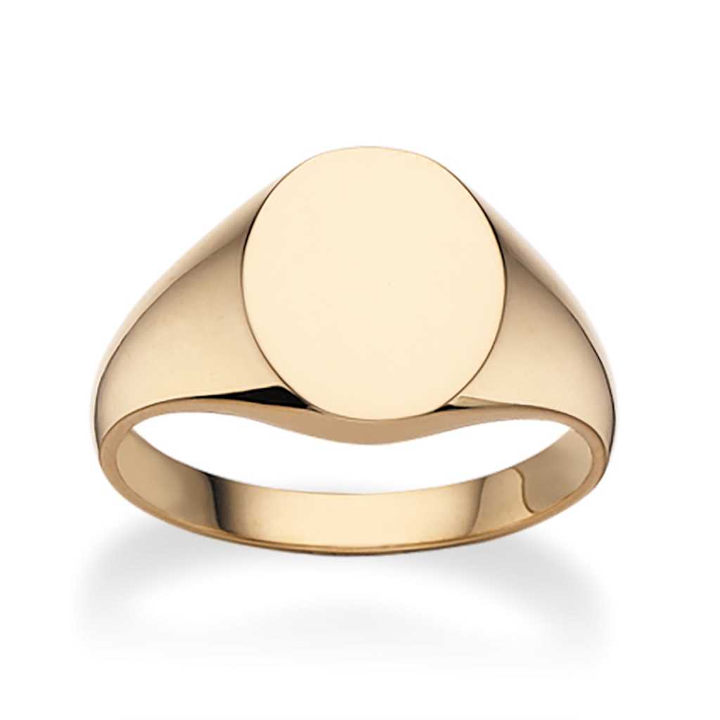 HERRE SIGNETRING OVAL 8 KT.