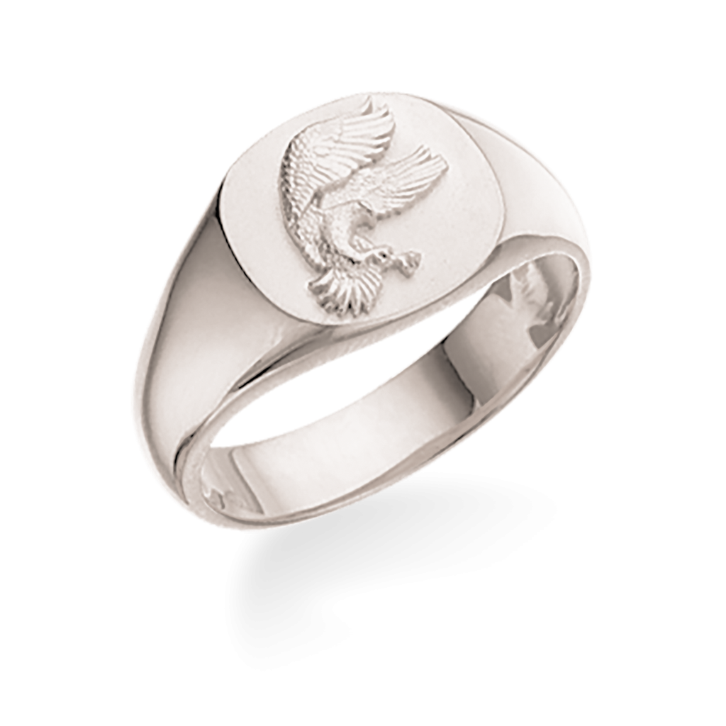 SCROUPLES SIGNET ØRN STERLING SØLV HERRERING 791272