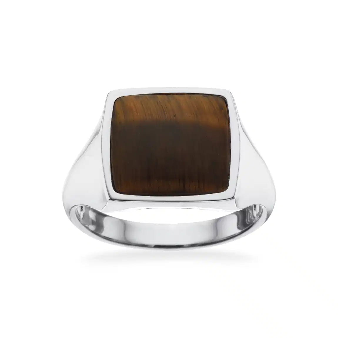 HERRERING SIGNET TIGERØJE SØLV