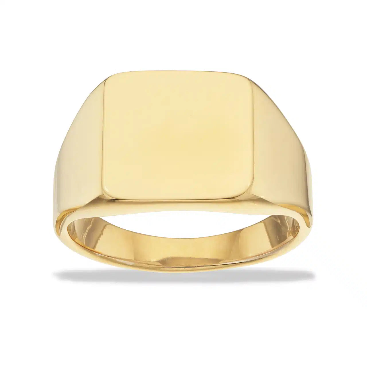 HERRE RING SIGNET STÅL GULDFARVET