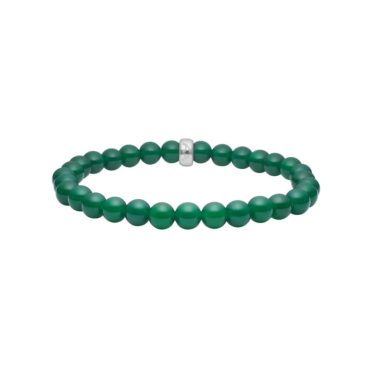 GRØN AGAT 6MM ARMBÅND