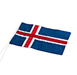 ISLANDSK STUTFLAG TIL 30 CM