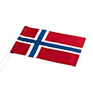 NORSK STUTFLAG TIL 30 CM