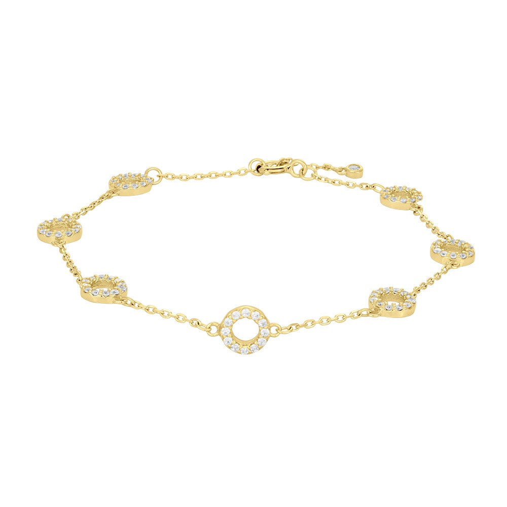 FORGYLDT SØLV ARMBÅND ANNANOR 6MM