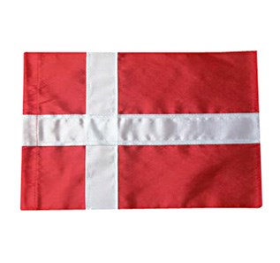 DANNEBROG STUTFLAG TIL 30 CM - 7,5X11,5 CM