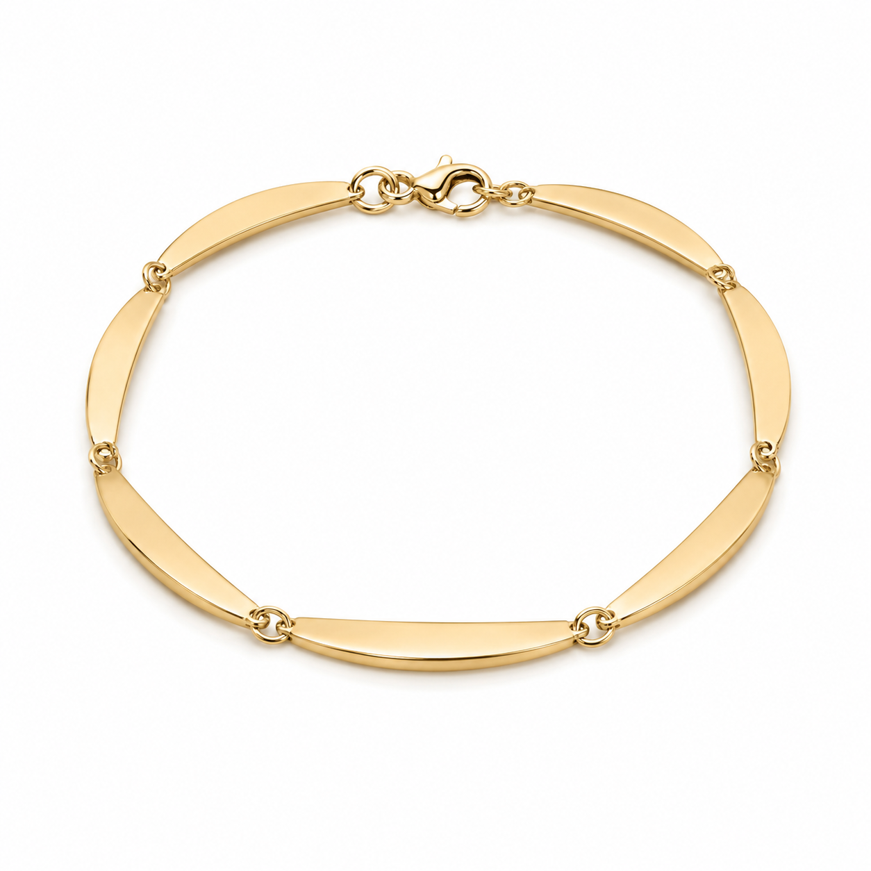 SIERSBØL 8KT. BANAN ARMBÅND 18+2CM