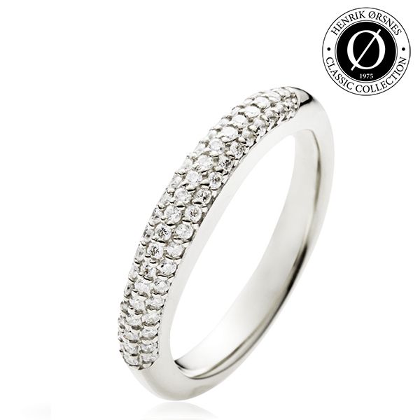 14 KT RING PAVERET 0,29 W/SI