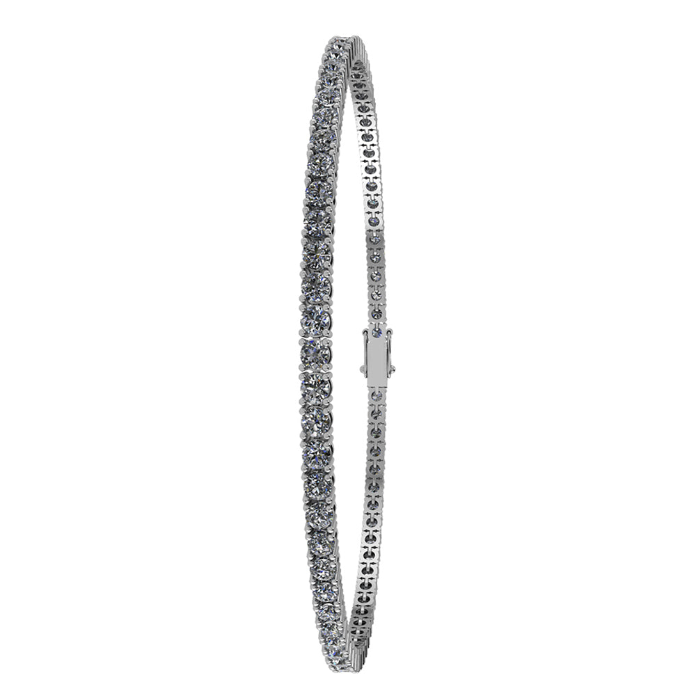 HENRIK ØRSNES DESIGN 14 KT. HVIDGULD DIAMANT ARMBÅND M. 2,03  CARAT TW.SI