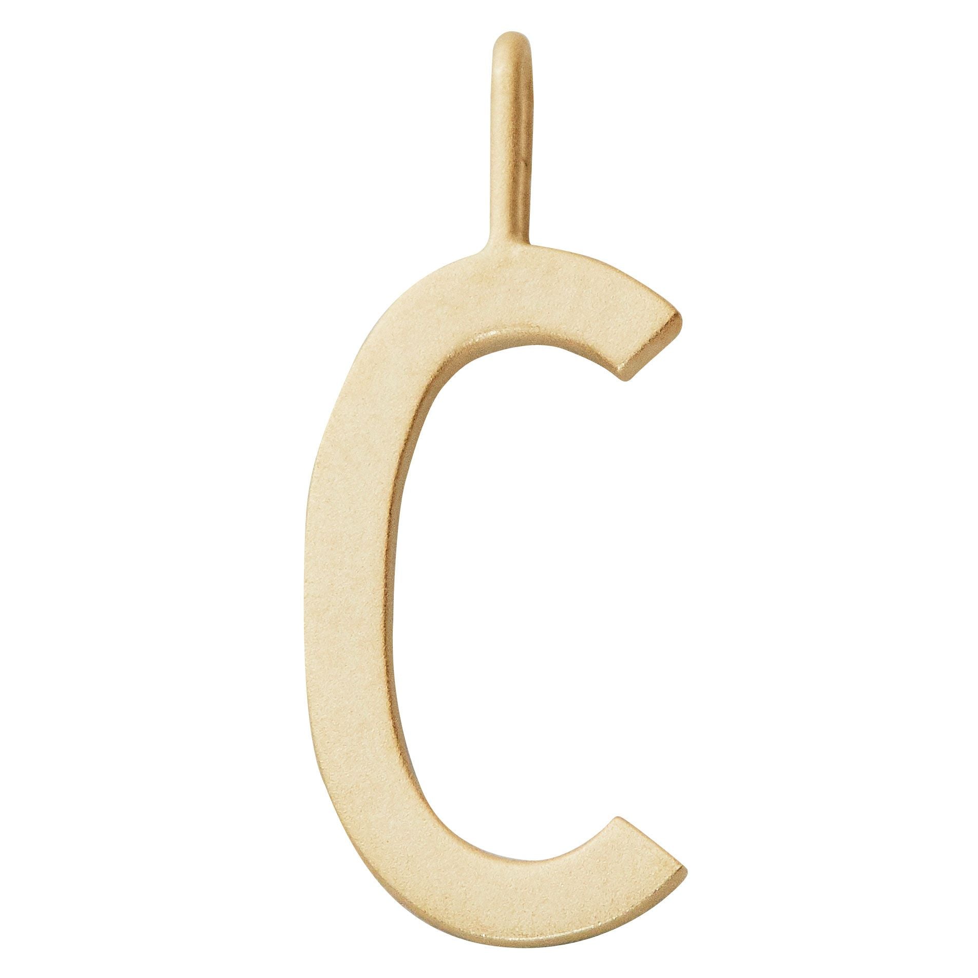 Design Letters, Vedhæng, 16 mm, Forgyldt