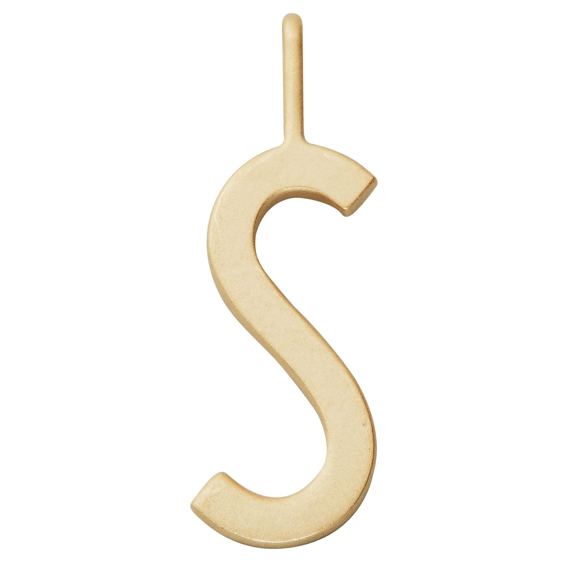 Design Letters, Vedhæng, 16 mm, Forgyldt