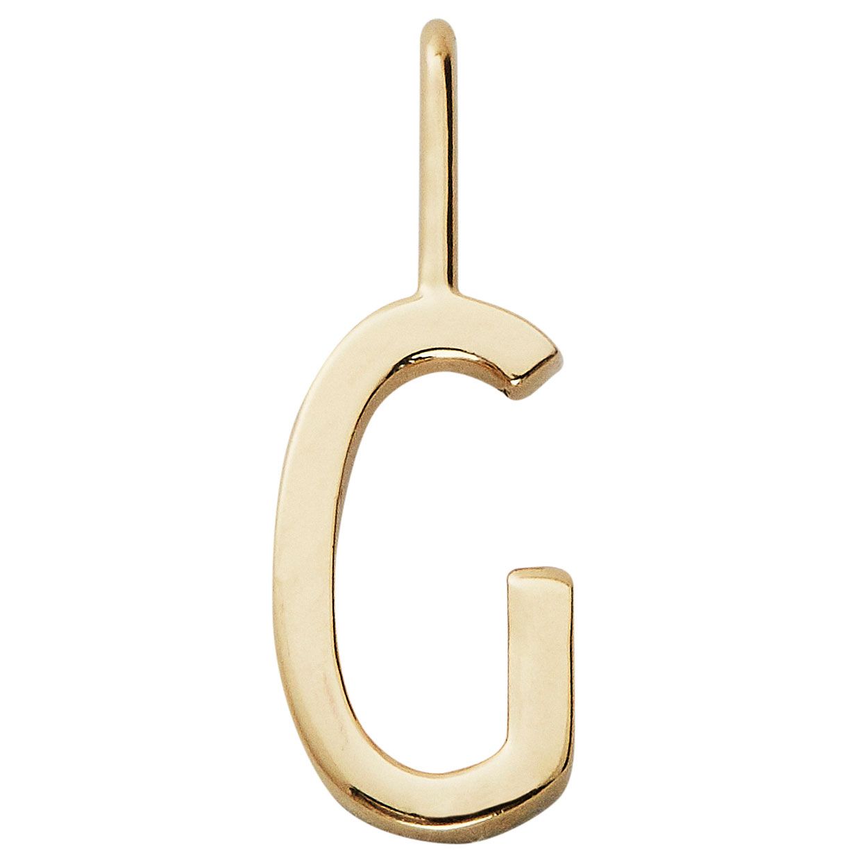 Design Letters, Vedhæng, 10 mm, Forgyldt