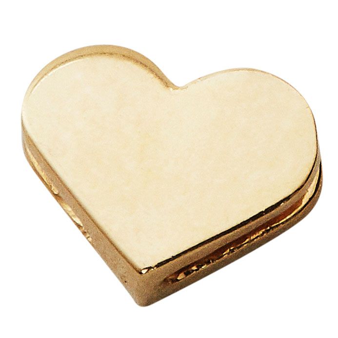 Design Letters, Heart Vedhæng, Forgyldt