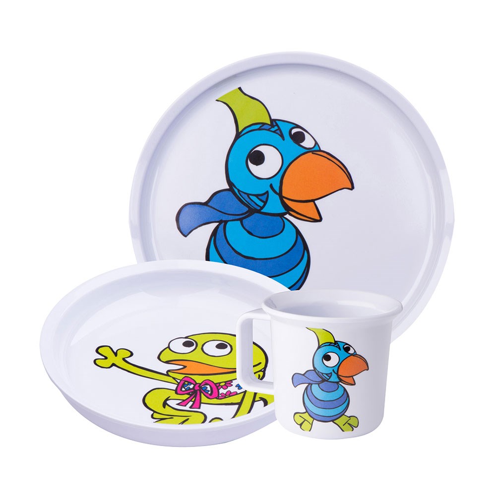 MELAMIN BARNESÆT MED 3 DELE M. KAJ & ANDREA